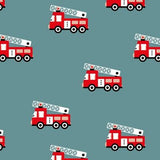 Reversible Beanie - Fire Trucks