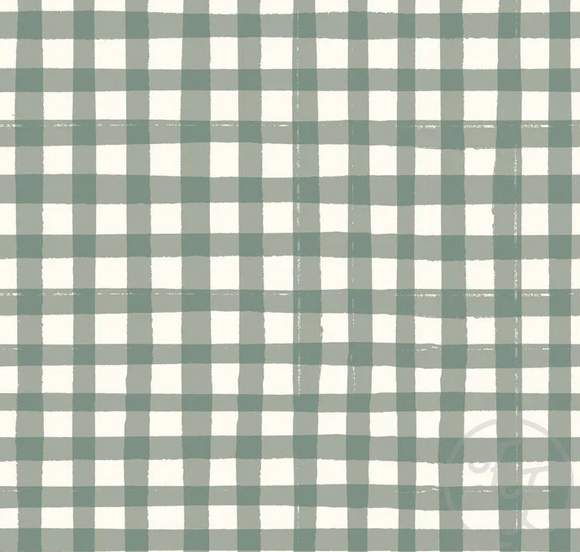 Reversible Beanie - Gingham Green