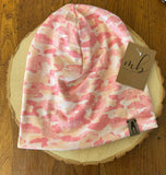 Reversible Beanie - Camo Pink/Peach