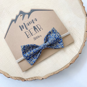 Traditional Bow - Blue Floral