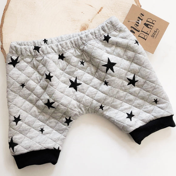 Harem Shorts 3-6T - Quilted Stars